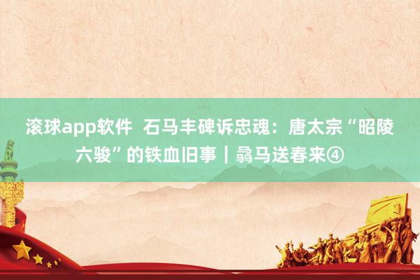 滚球app软件  石马丰碑诉忠魂：唐太宗“昭陵六骏”的铁血旧事｜骉马送春来④