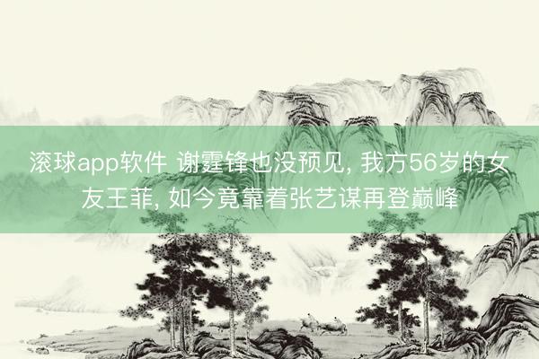 滚球app软件 谢霆锋也没预见， 我方56岁的女友王菲， 如今竟靠着张艺谋再登巅峰