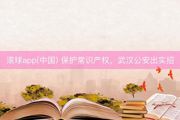 滚球app(中国) 保护常识产权,武汉公安出实招